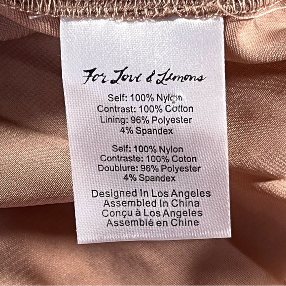 For‎ Love & Lemons White Lace Lovebird Mini Dress Size Large Pockets Flirty NWT - Picture 9 of 16